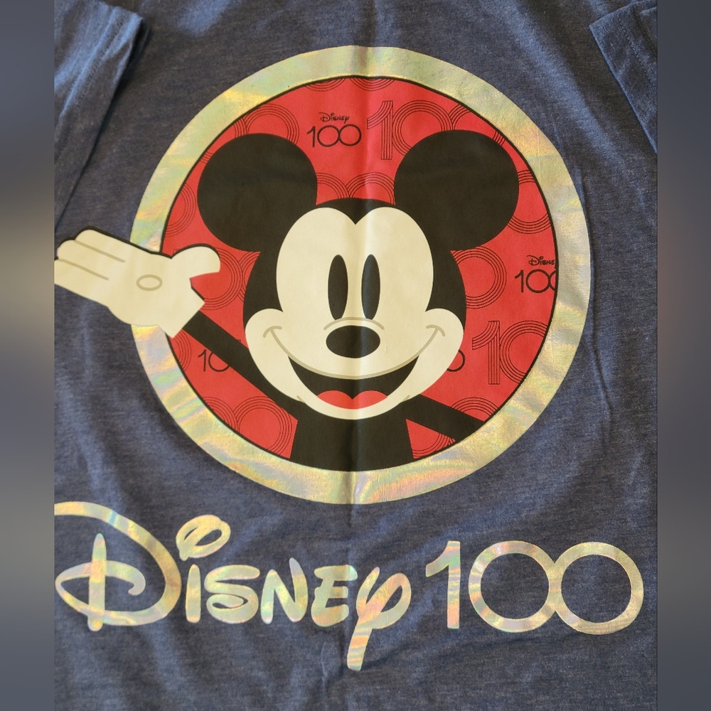 Disney 100th Anniversary Mickey Mouse Adult M Two-Sided Graphic T-Shirt